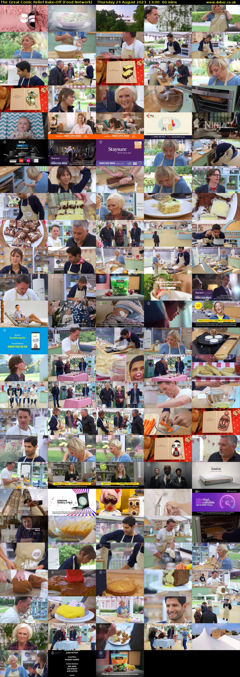 The Great Comic Relief Bake-Off (Food Network) Thursday 24 August 2023 13:00 - 14:00