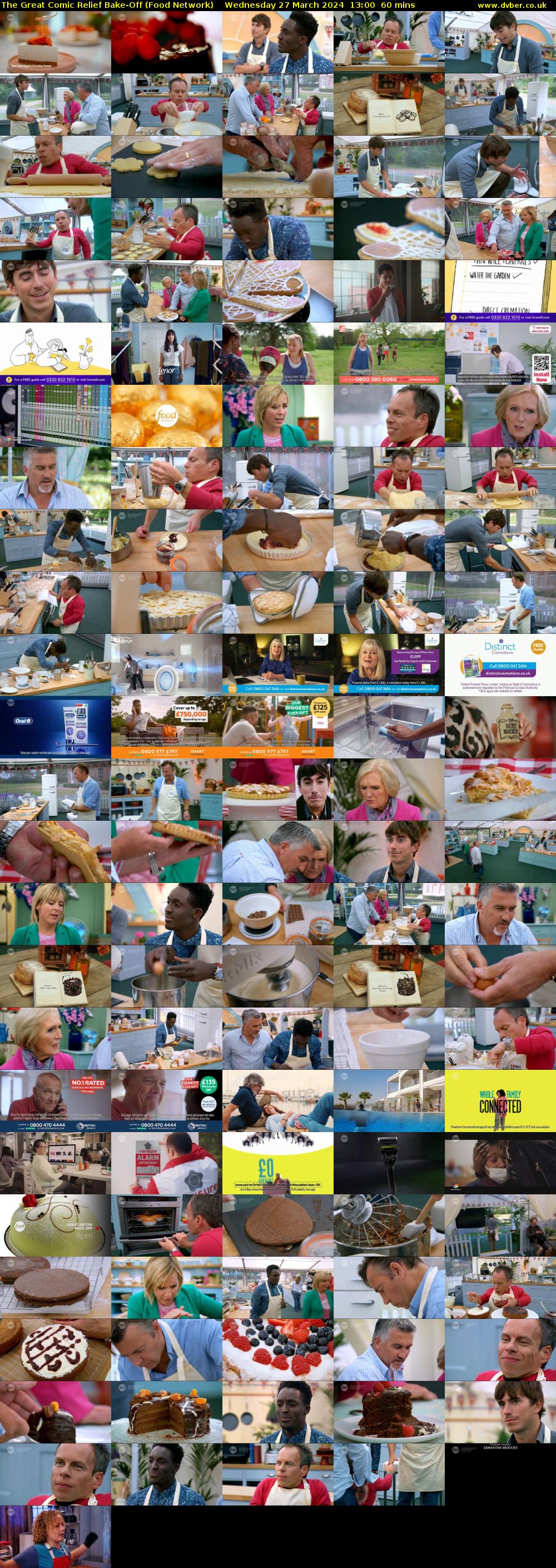 The Great Comic Relief Bake-Off (Food Network) Wednesday 27 March 2024 13:00 - 14:00