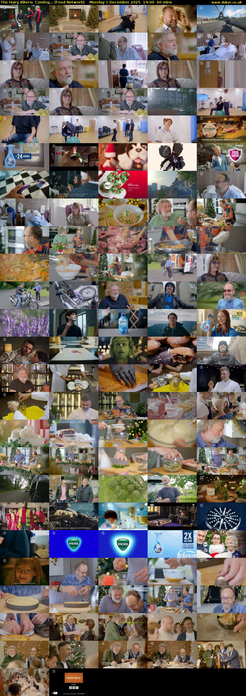 The Hairy Bikers: Coming... (Food Network) Monday 1 December 2025 19:00 - 20:00