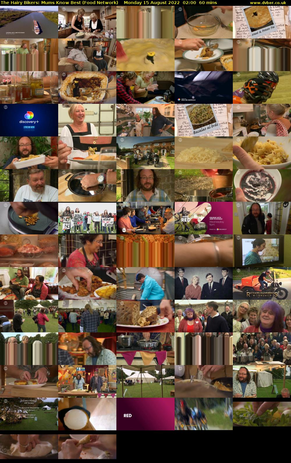 The Hairy Bikers: Mums Know Best (Food Network) Monday 15 August 2022 02:00 - 03:00