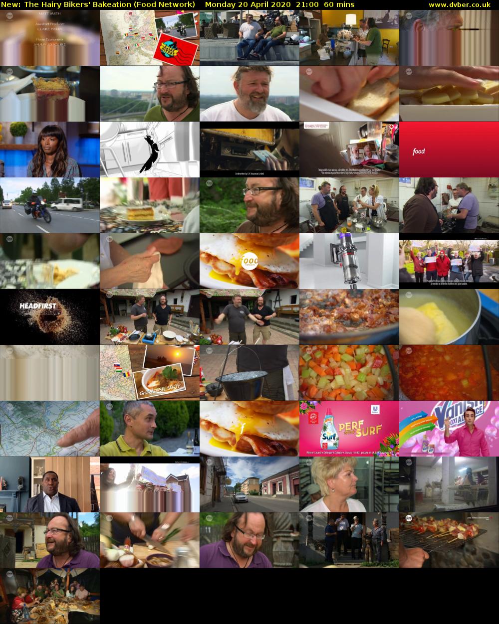 The Hairy Bikers' Bakeation (Food Network) Monday 20 April 2020 21:00 - 22:00