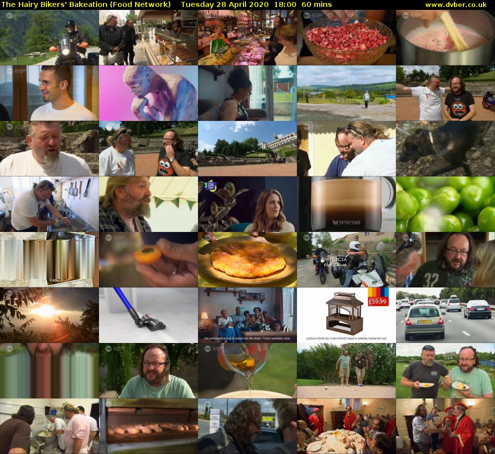 The Hairy Bikers' Bakeation (Food Network) Tuesday 28 April 2020 18:00 - 19:00