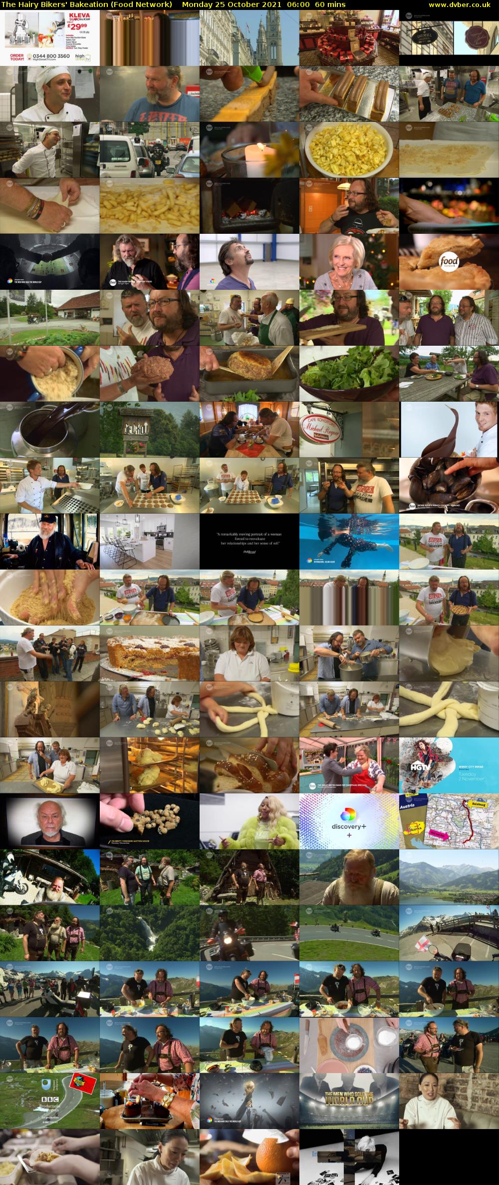 The Hairy Bikers' Bakeation (Food Network) Monday 25 October 2021 06:00 - 07:00