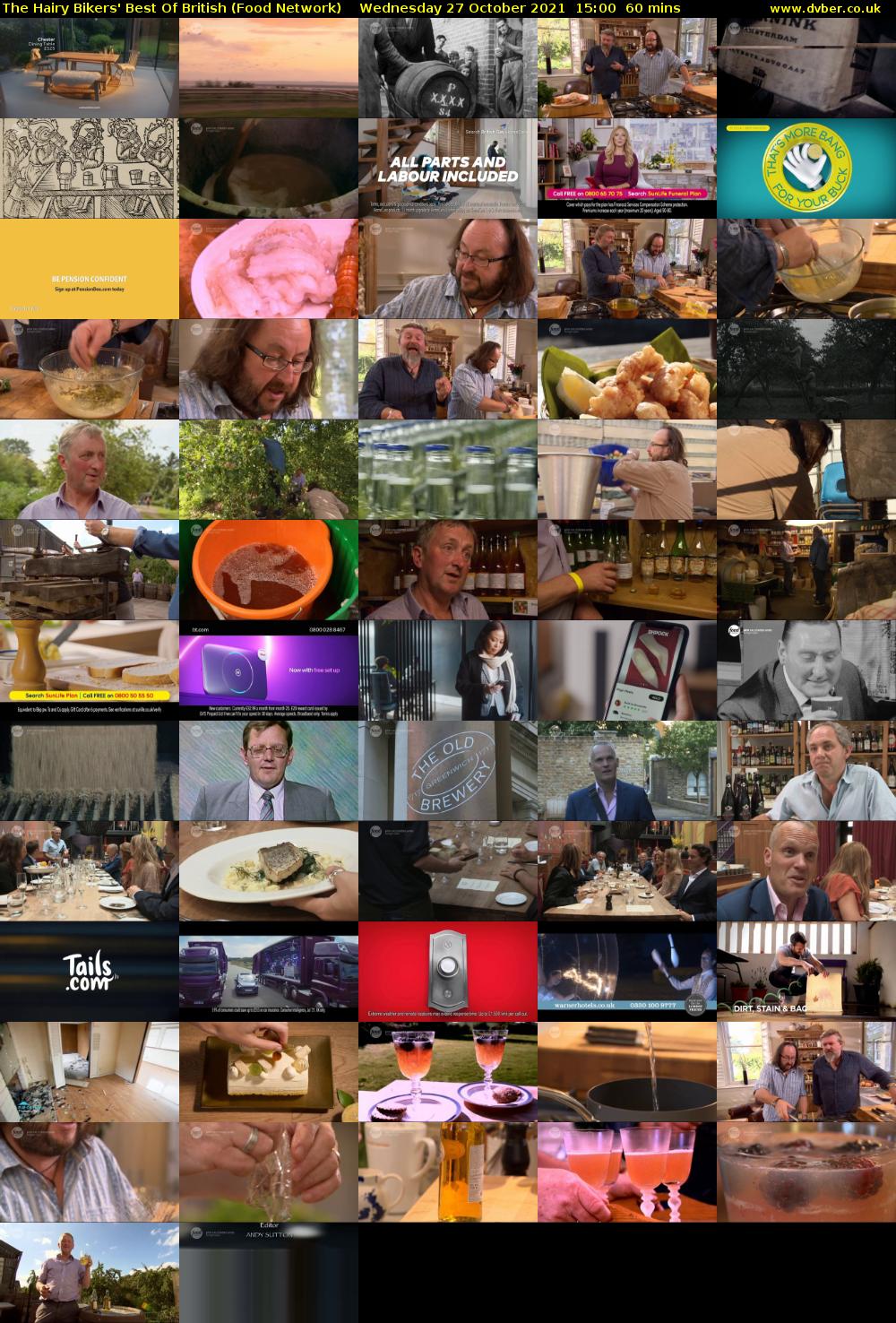 The Hairy Bikers' Best Of British (Food Network) Wednesday 27 October 2021 15:00 - 16:00