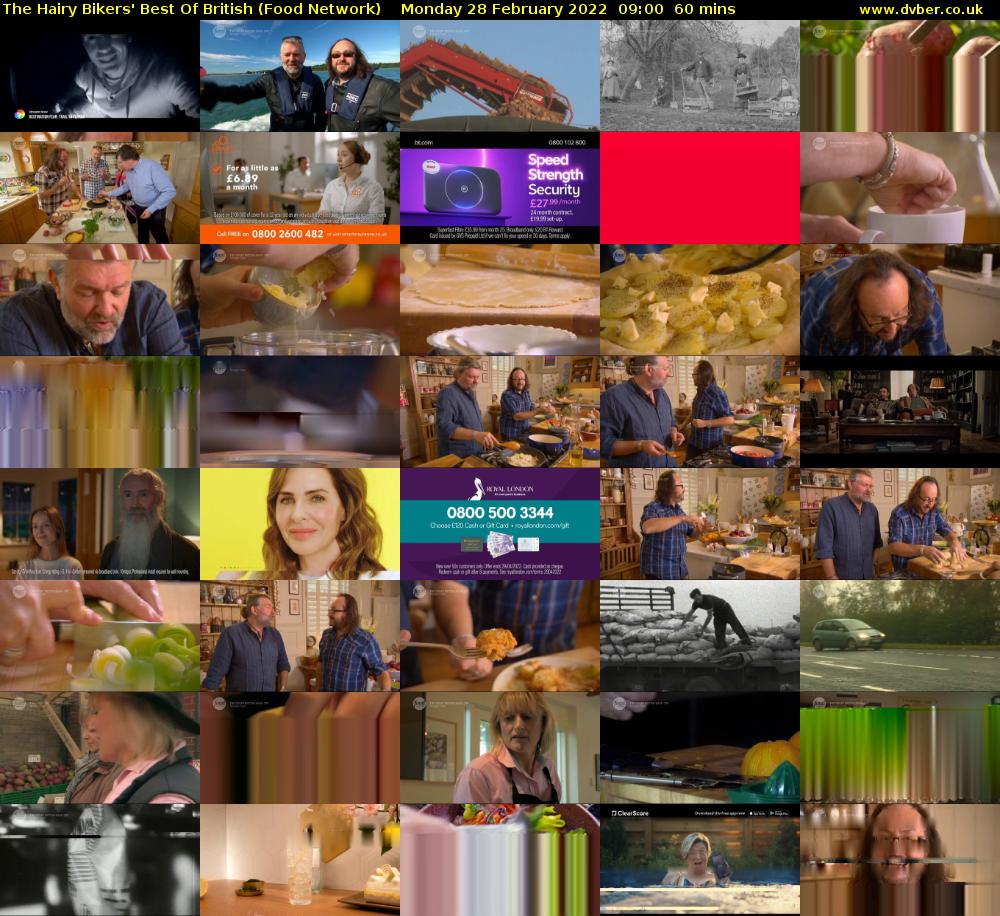 The Hairy Bikers' Best Of British (Food Network) Monday 28 February 2022 09:00 - 10:00
