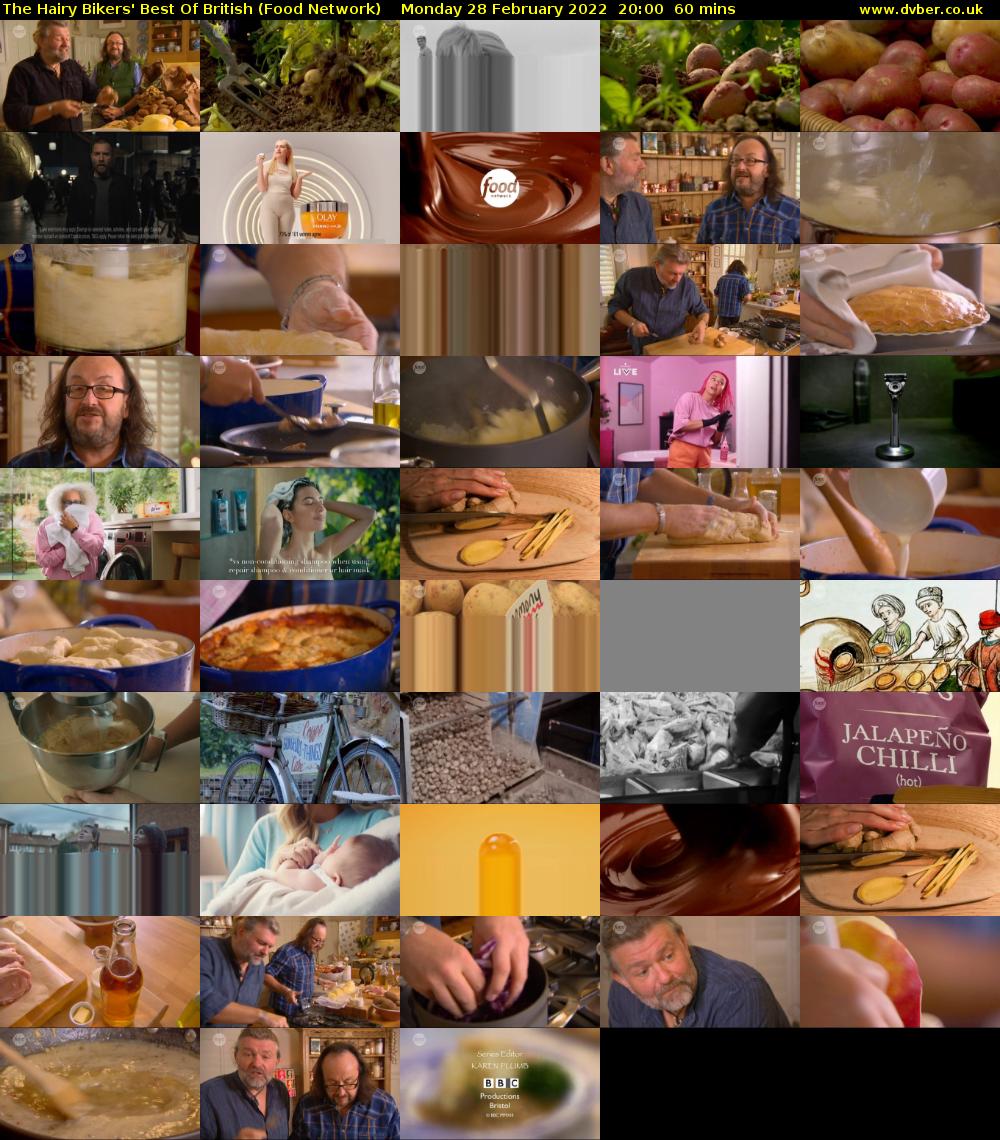 The Hairy Bikers' Best Of British (Food Network) Monday 28 February 2022 20:00 - 21:00
