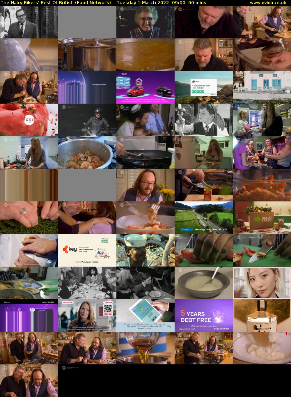 The Hairy Bikers' Best Of British (Food Network) Tuesday 1 March 2022 09:00 - 10:00