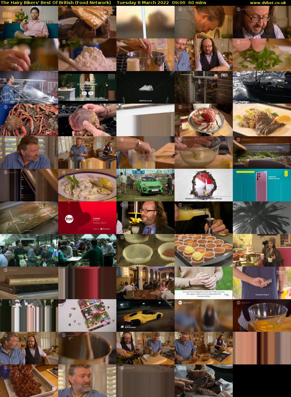 The Hairy Bikers' Best Of British (Food Network) Tuesday 8 March 2022 09:00 - 10:00