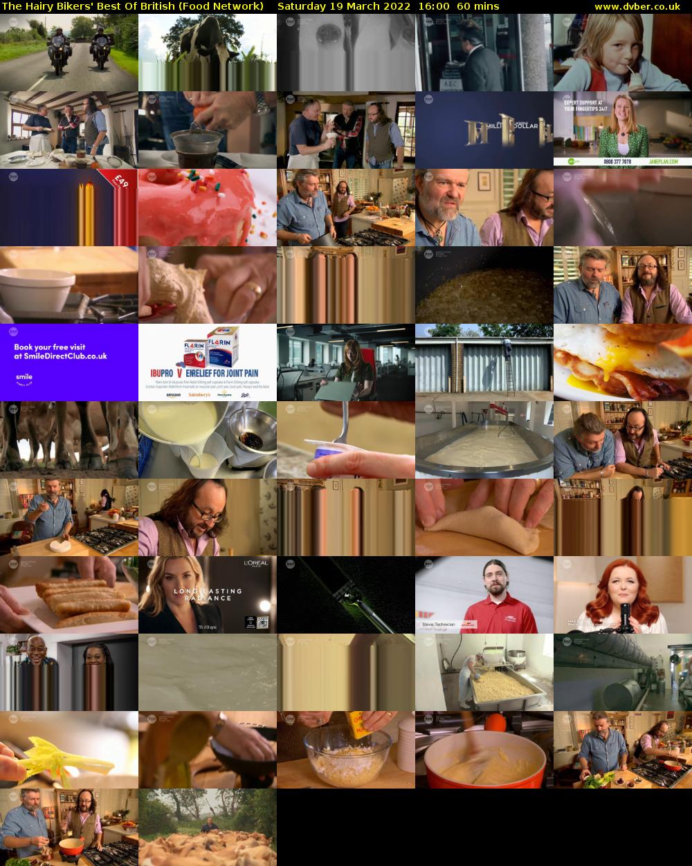 The Hairy Bikers' Best Of British (Food Network) Saturday 19 March 2022 16:00 - 17:00