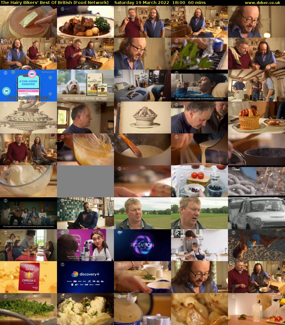 The Hairy Bikers' Best Of British (Food Network) Saturday 19 March 2022 18:00 - 19:00