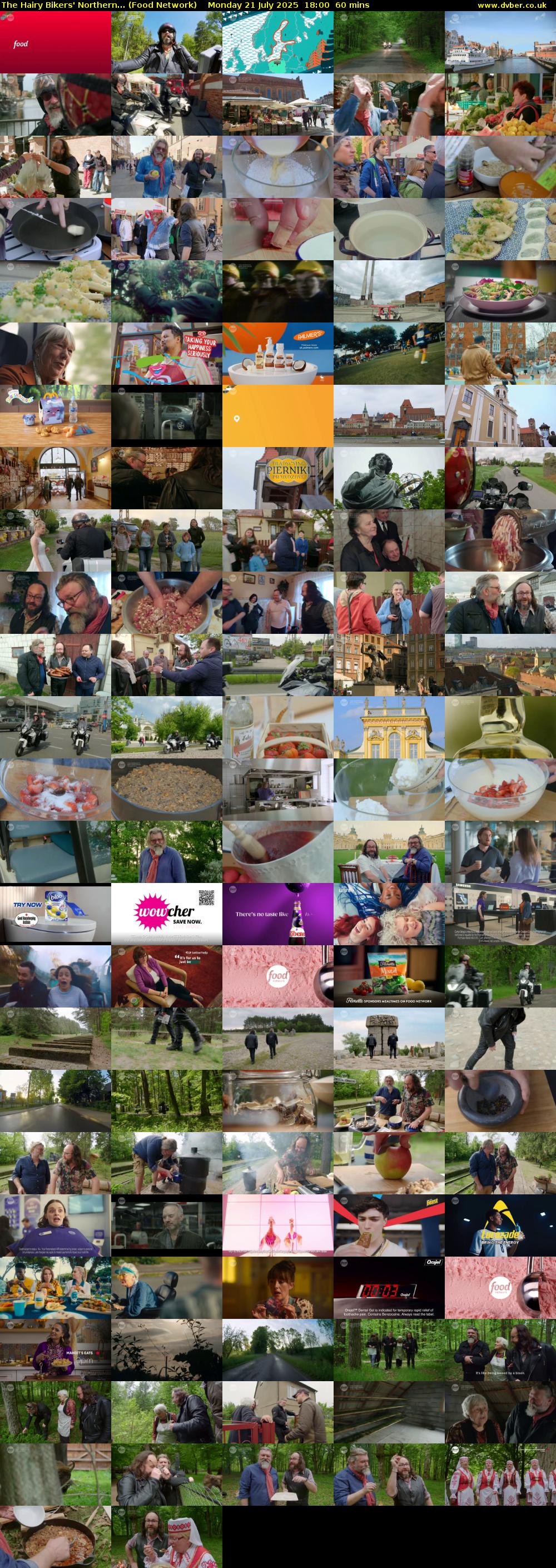 The Hairy Bikers' Northern... (Food Network) Monday 21 July 2025 18:00 - 19:00