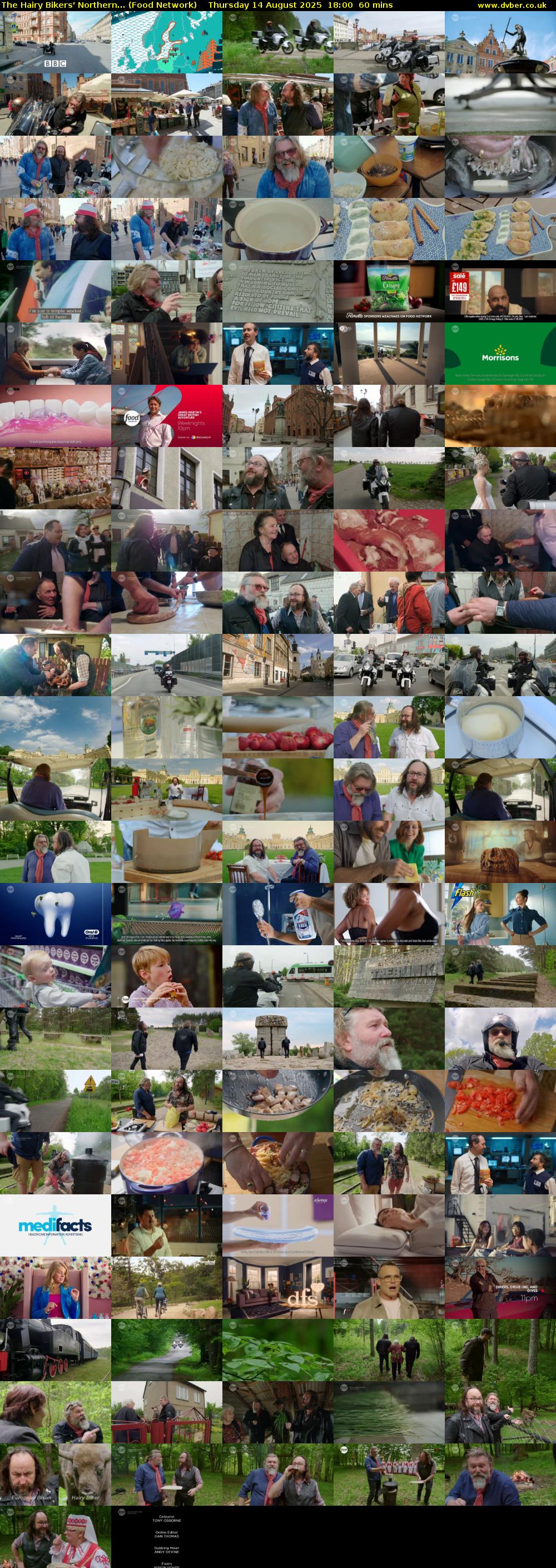 The Hairy Bikers' Northern... (Food Network) Thursday 14 August 2025 18:00 - 19:00