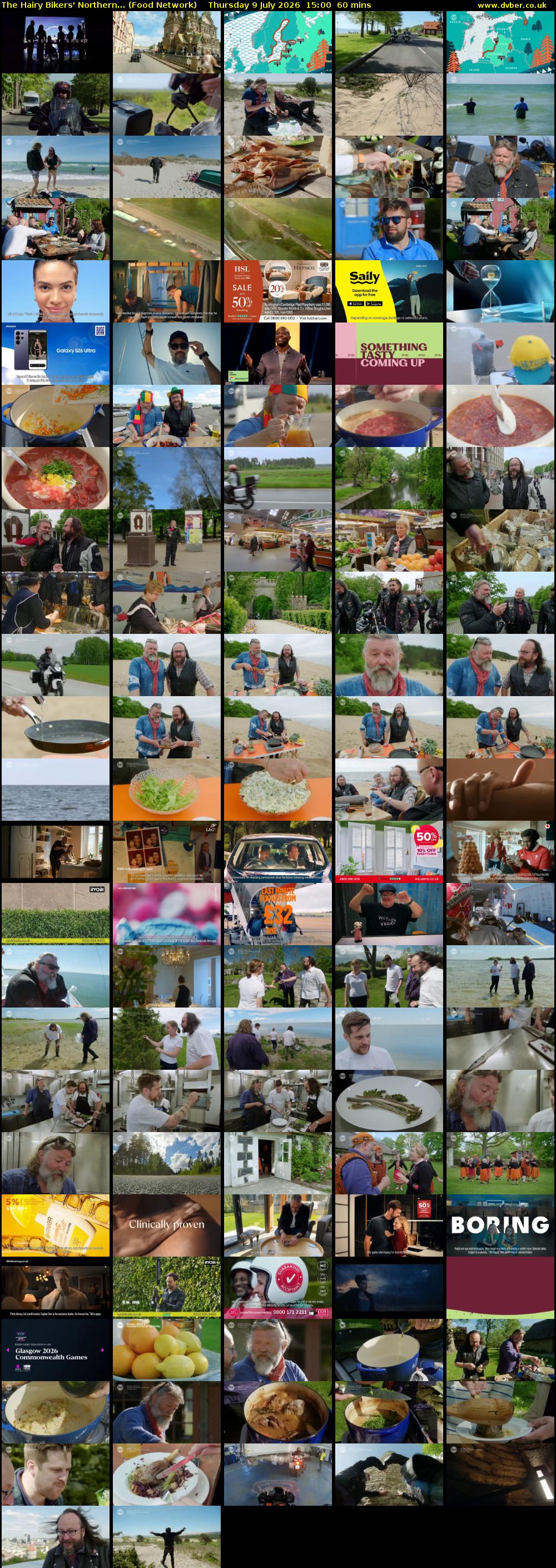 The Hairy Bikers' Northern... (Food Network) Thursday 9 July 2026 15:00 - 16:00