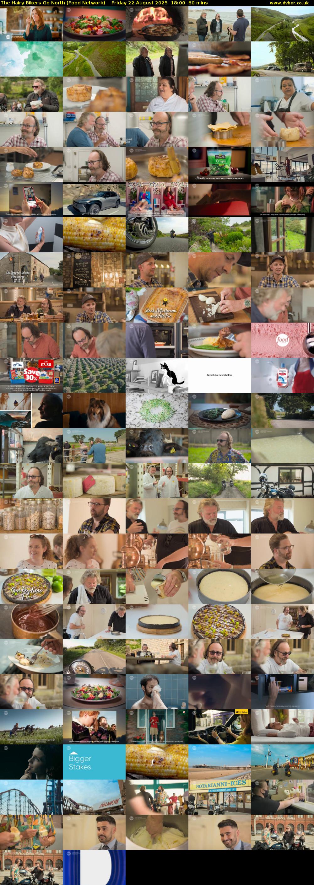 The Hairy Bikers Go North (Food Network) Friday 22 August 2025 18:00 - 19:00