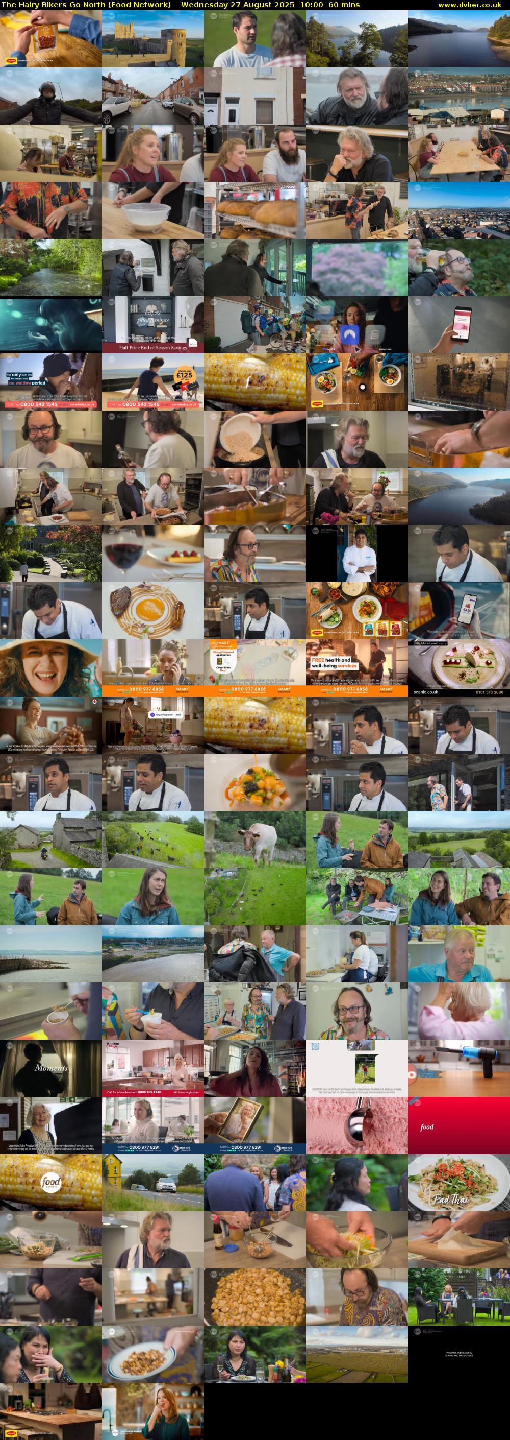 The Hairy Bikers Go North (Food Network) Wednesday 27 August 2025 10:00 - 11:00
