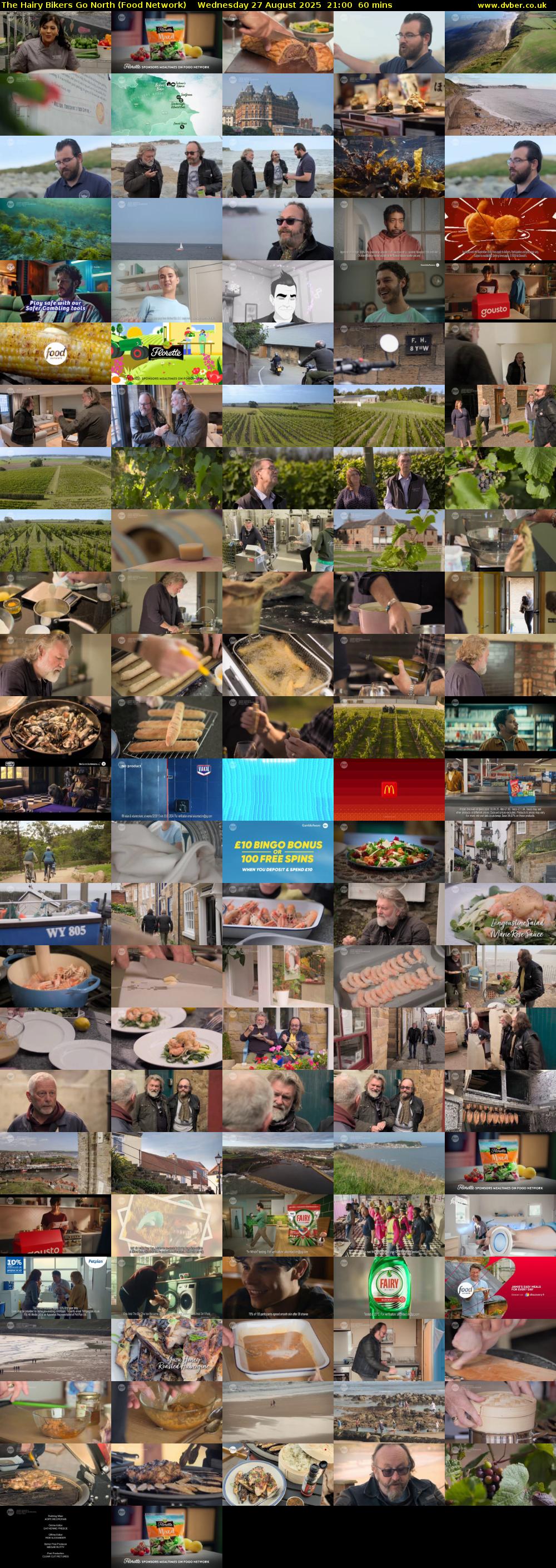 The Hairy Bikers Go North (Food Network) Wednesday 27 August 2025 21:00 - 22:00