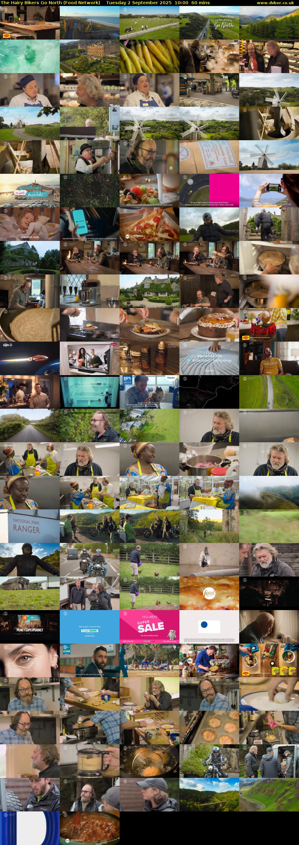 The Hairy Bikers Go North (Food Network) Tuesday 2 September 2025 10:00 - 11:00