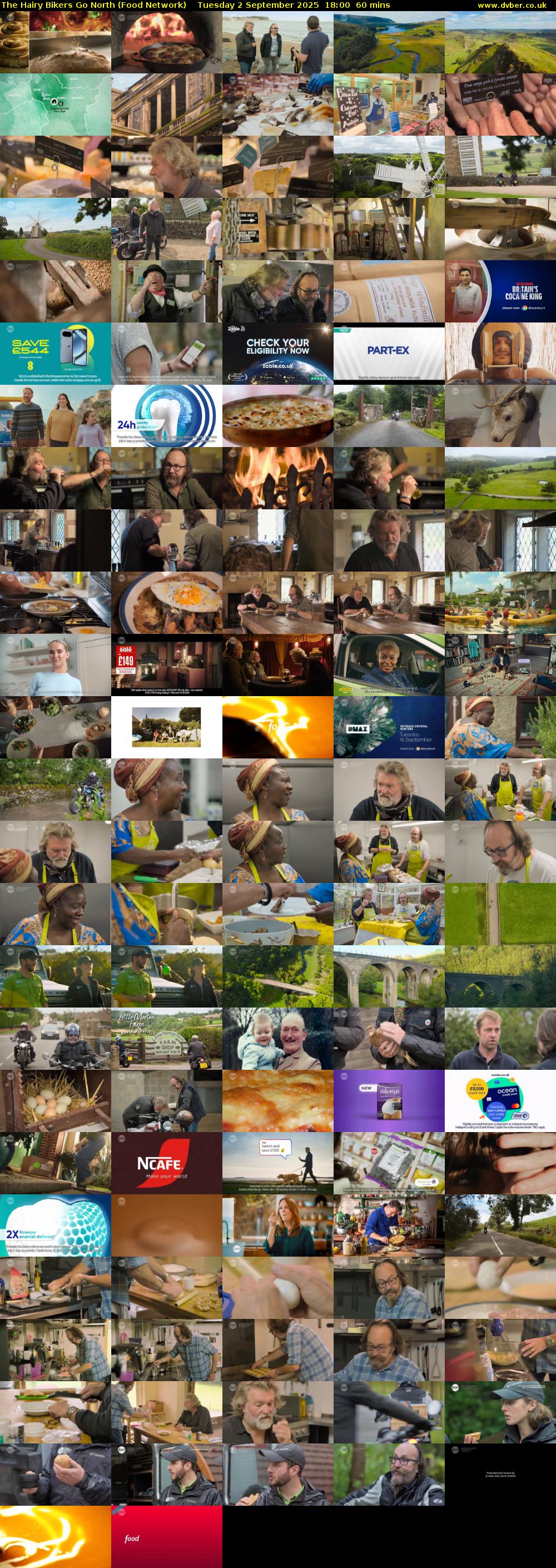 The Hairy Bikers Go North (Food Network) Tuesday 2 September 2025 18:00 - 19:00