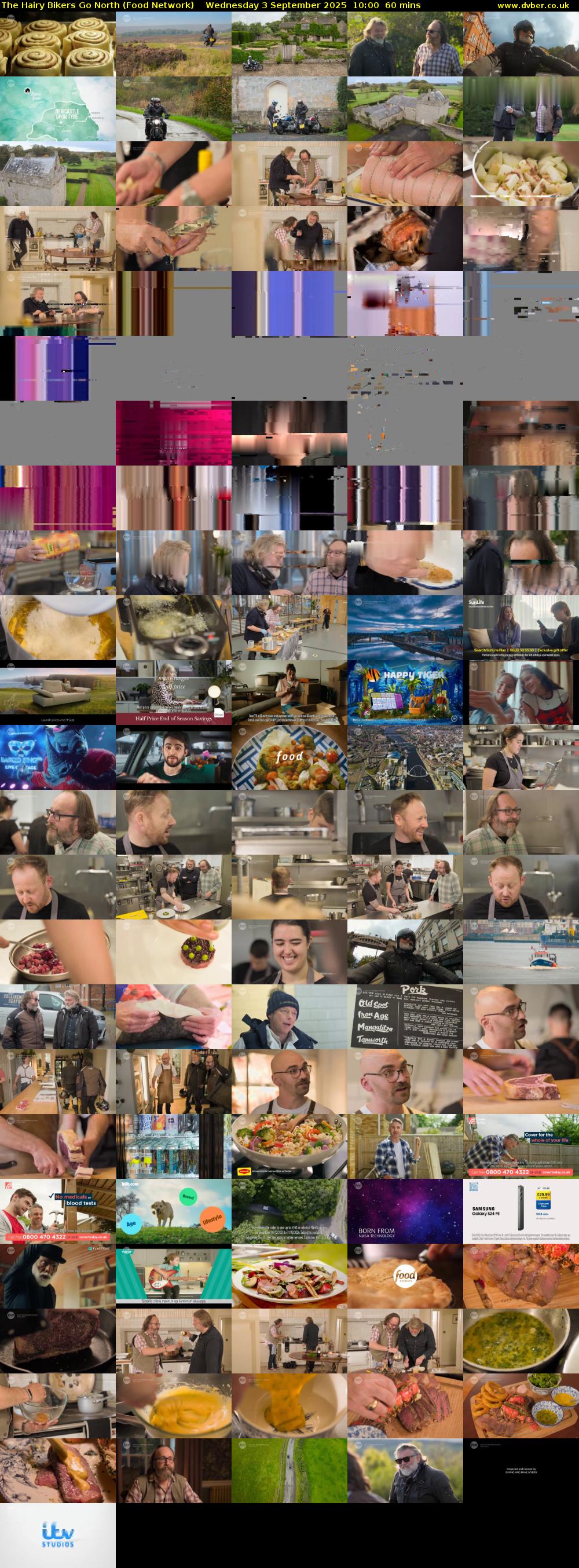 The Hairy Bikers Go North (Food Network) Wednesday 3 September 2025 10:00 - 11:00