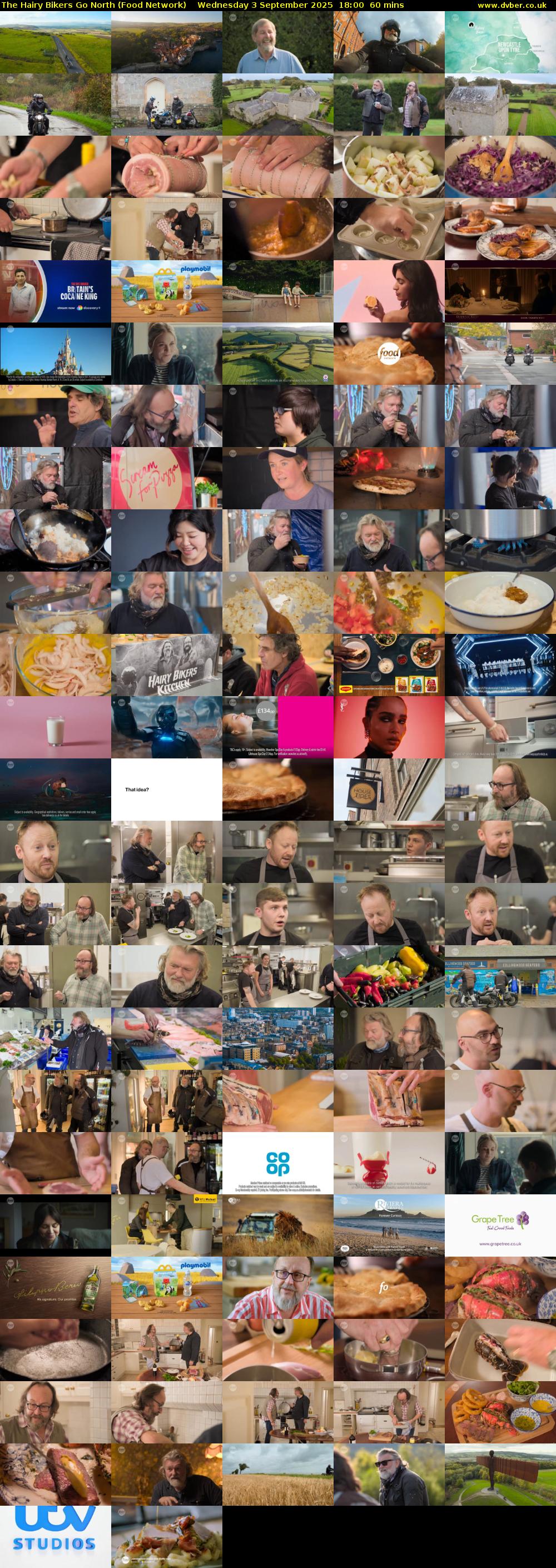 The Hairy Bikers Go North (Food Network) Wednesday 3 September 2025 18:00 - 19:00