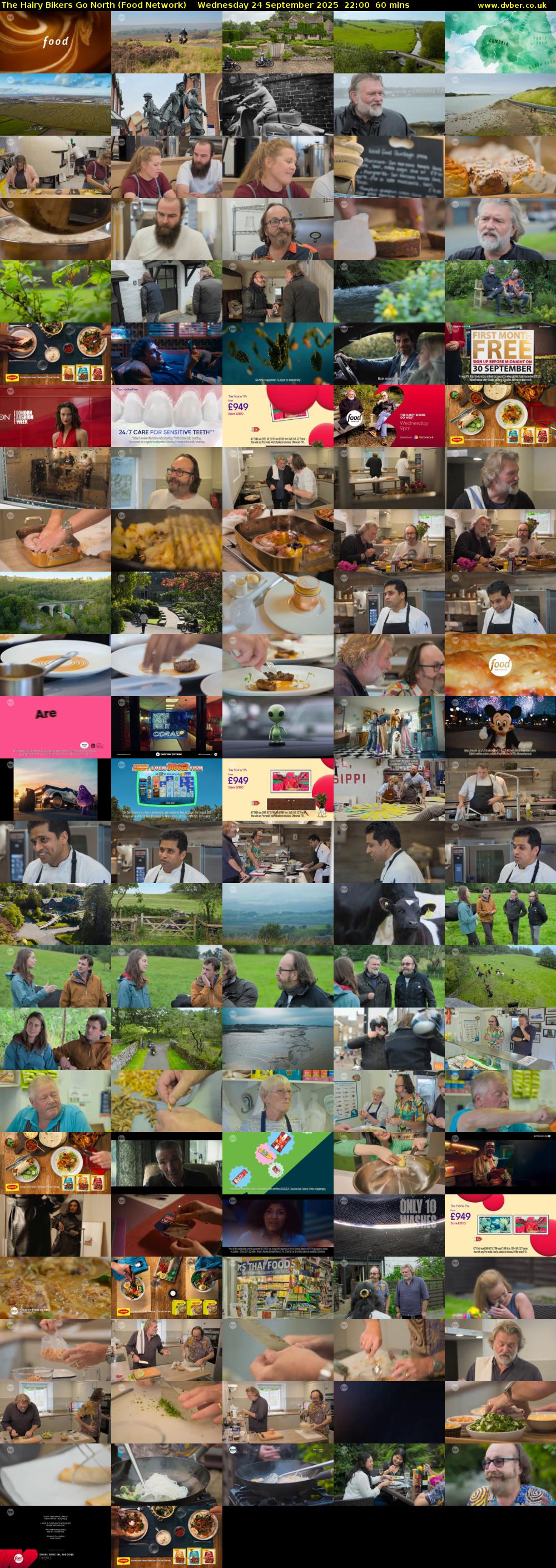 The Hairy Bikers Go North (Food Network) Wednesday 24 September 2025 22:00 - 23:00