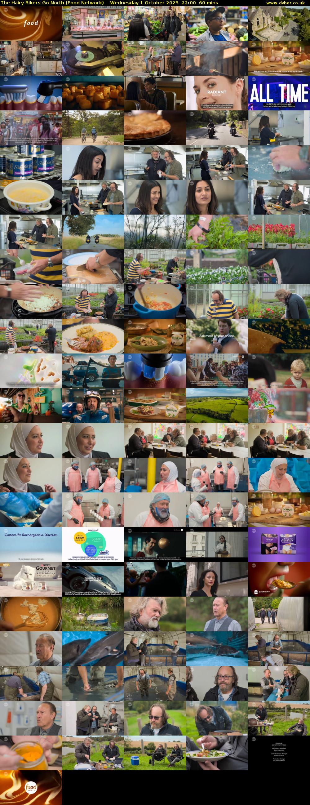 The Hairy Bikers Go North (Food Network) Wednesday 1 October 2025 22:00 - 23:00