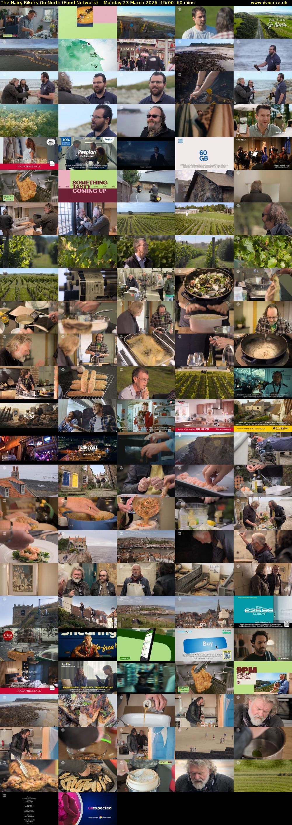 The Hairy Bikers Go North (Food Network) Monday 23 March 2026 15:00 - 16:00