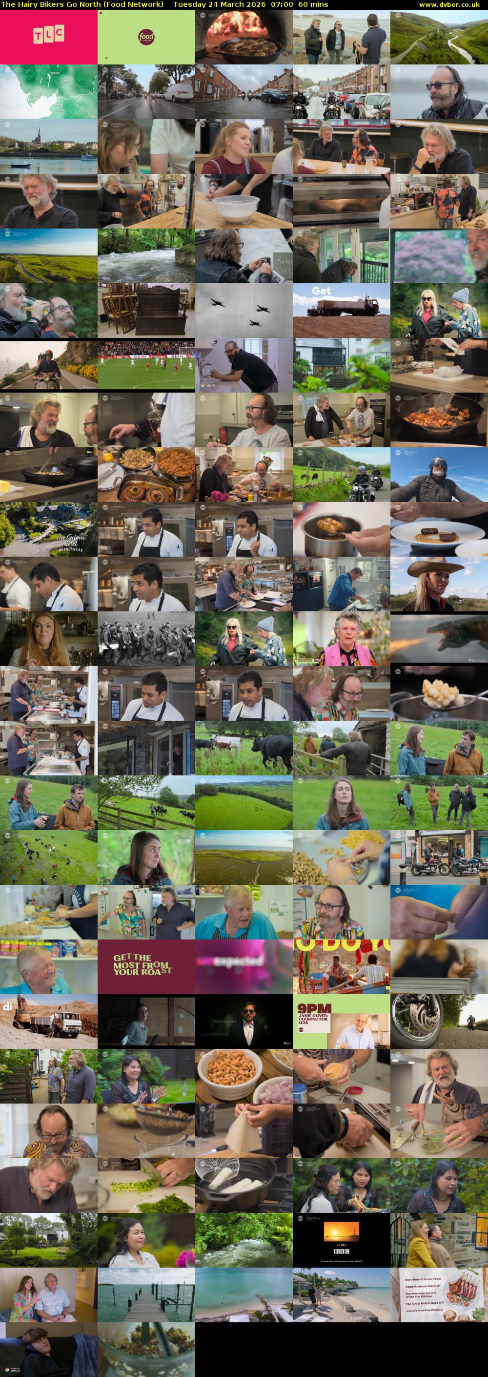 The Hairy Bikers Go North (Food Network) Tuesday 24 March 2026 07:00 - 08:00