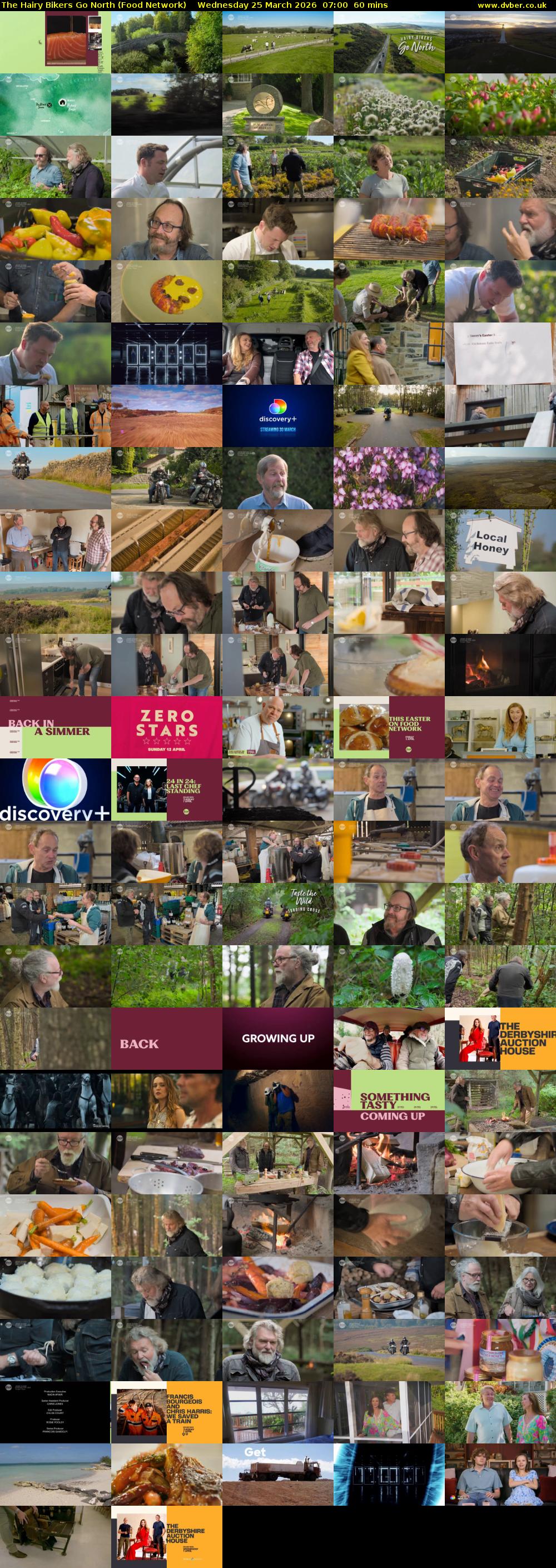 The Hairy Bikers Go North (Food Network) Wednesday 25 March 2026 07:00 - 08:00