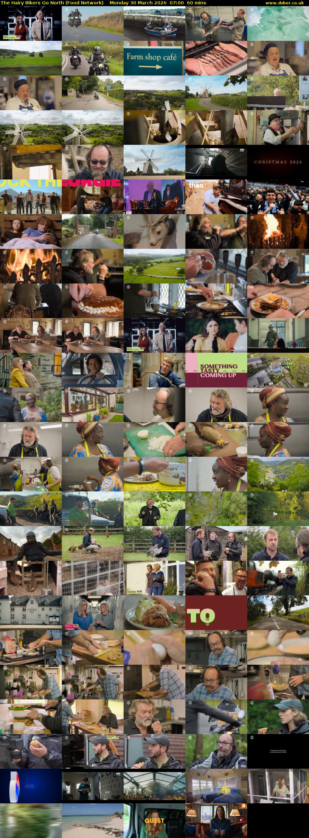 The Hairy Bikers Go North (Food Network) Monday 30 March 2026 07:00 - 08:00
