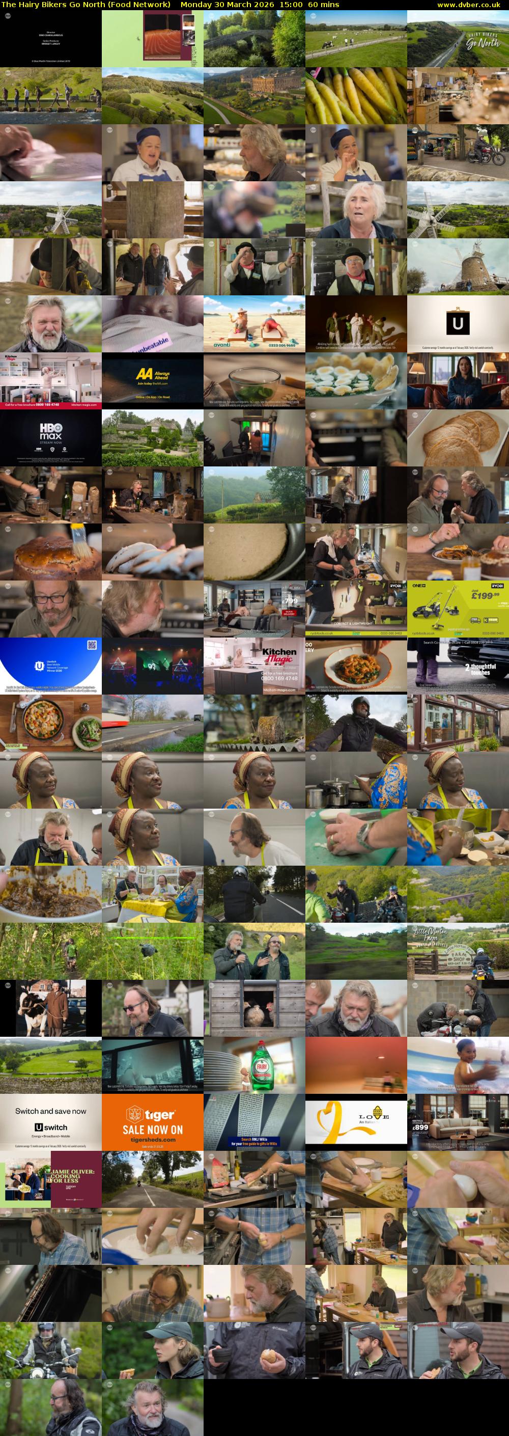 The Hairy Bikers Go North (Food Network) Monday 30 March 2026 15:00 - 16:00
