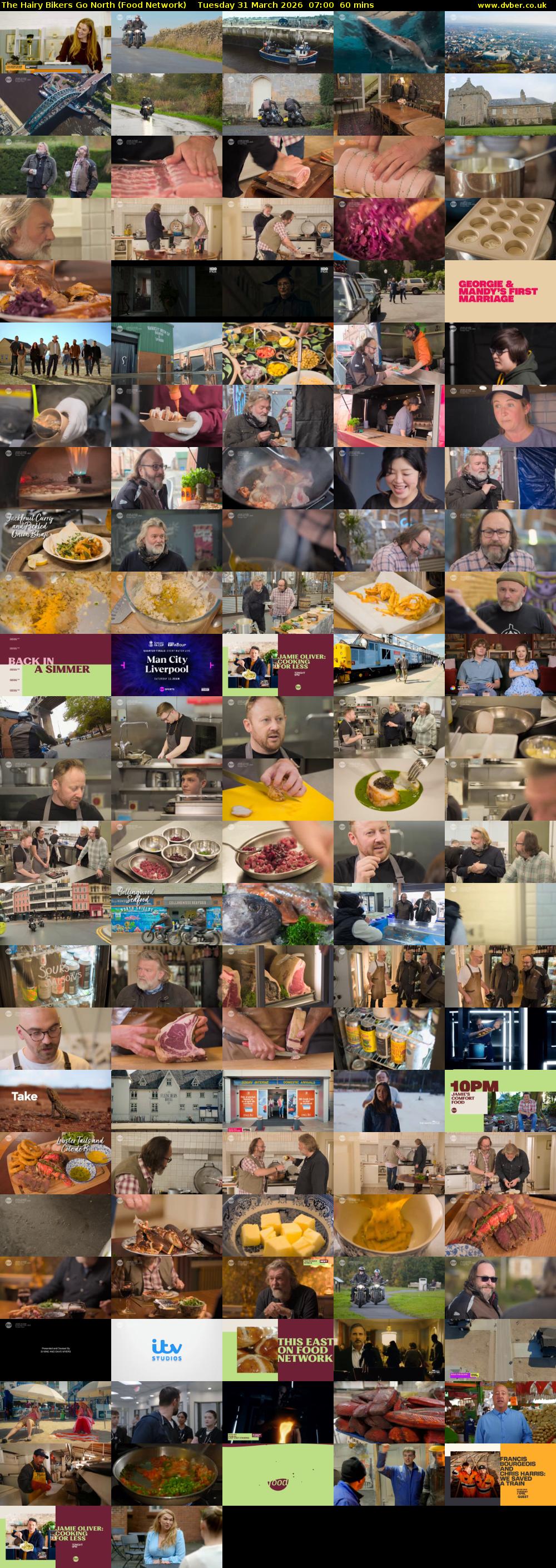 The Hairy Bikers Go North (Food Network) Tuesday 31 March 2026 07:00 - 08:00