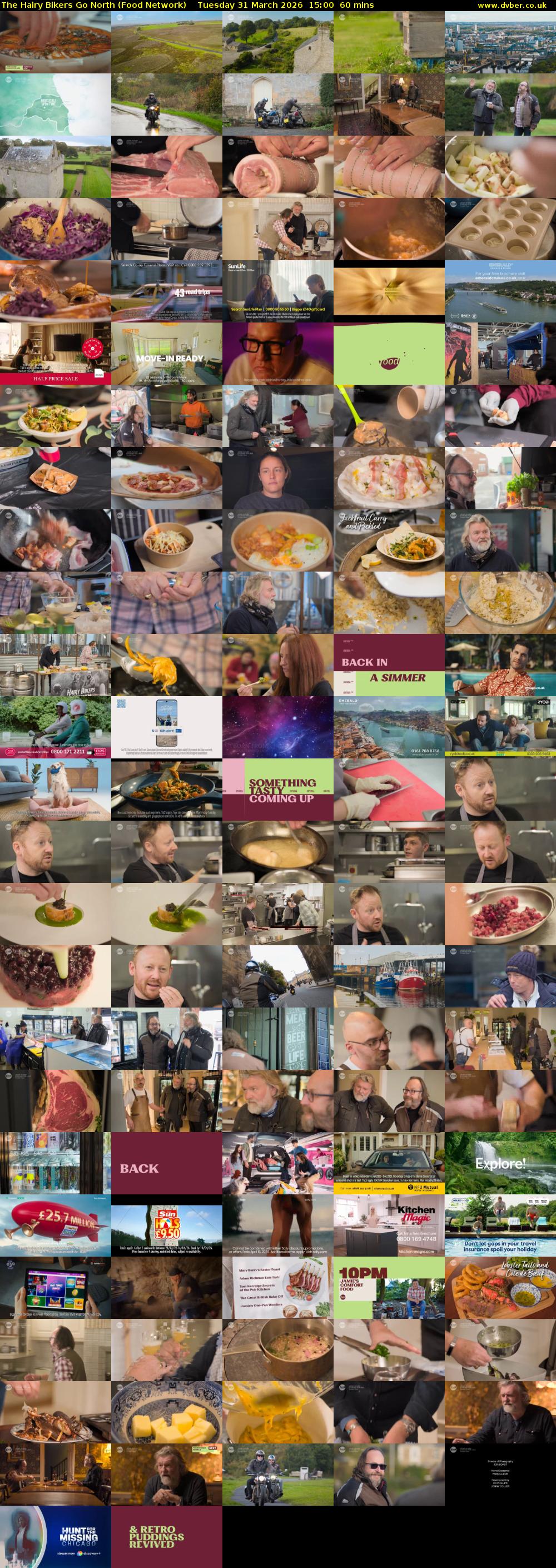 The Hairy Bikers Go North (Food Network) Tuesday 31 March 2026 15:00 - 16:00