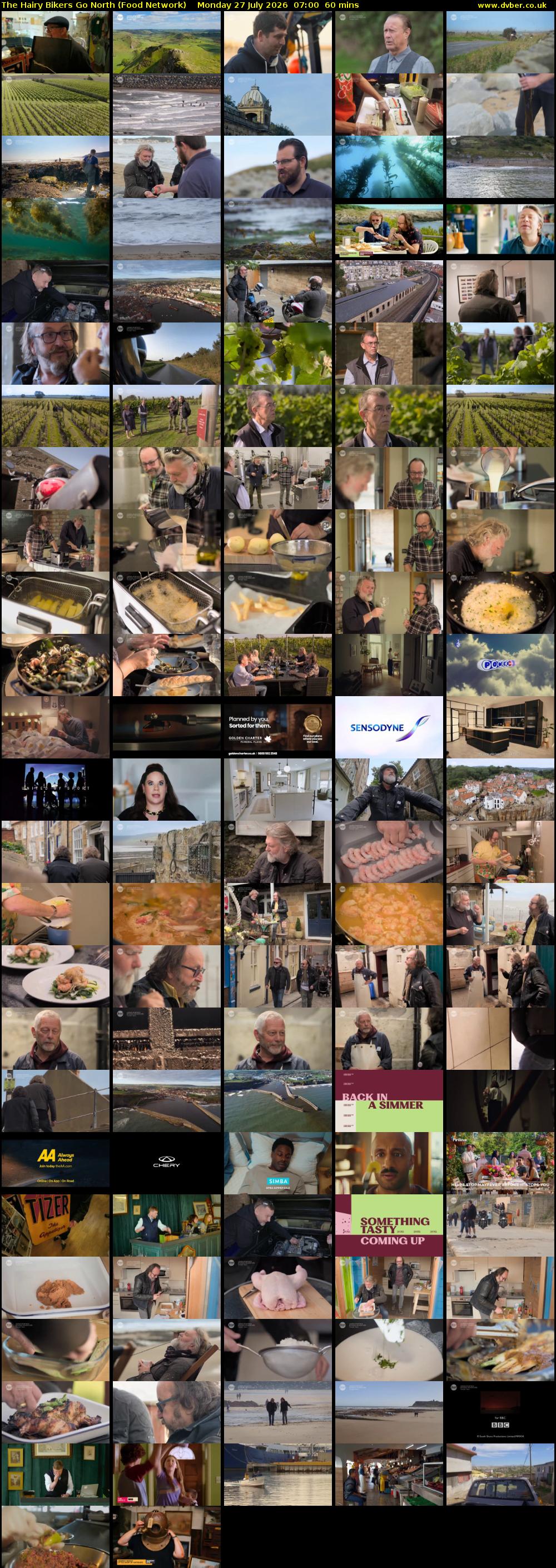 The Hairy Bikers Go North (Food Network) Monday 27 July 2026 07:00 - 08:00