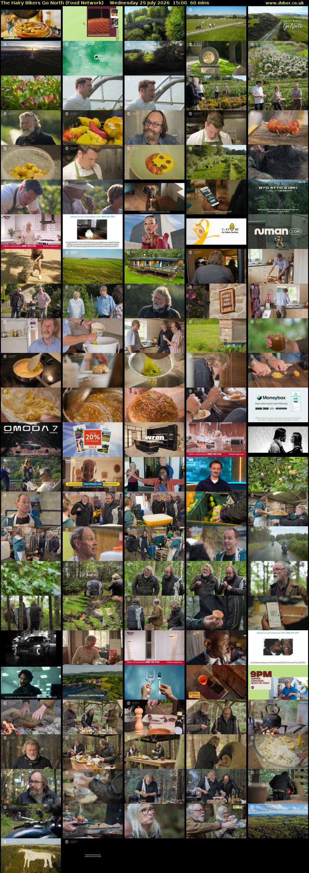 The Hairy Bikers Go North (Food Network) Wednesday 29 July 2026 15:00 - 16:00