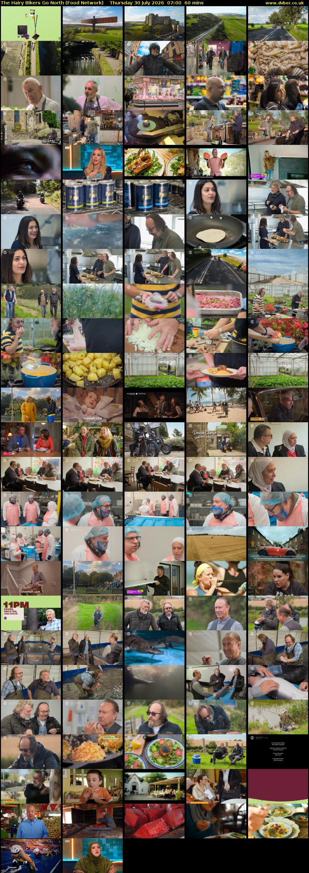 The Hairy Bikers Go North (Food Network) Thursday 30 July 2026 07:00 - 08:00