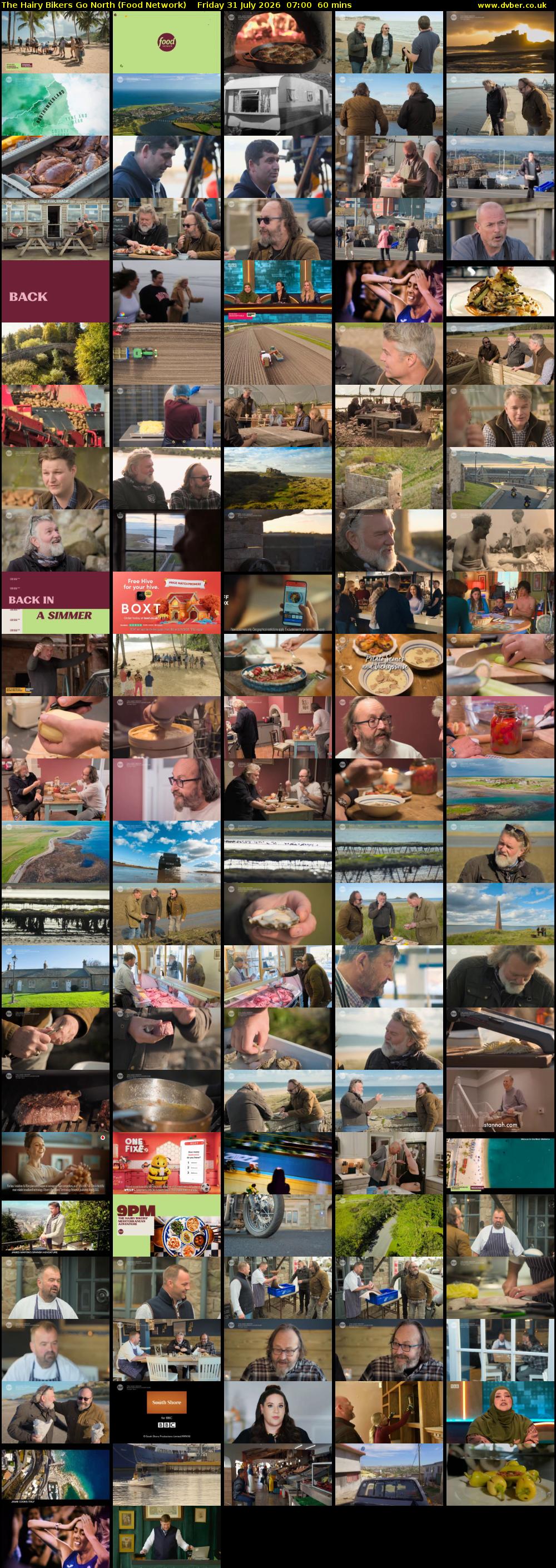 The Hairy Bikers Go North (Food Network) Friday 31 July 2026 07:00 - 08:00