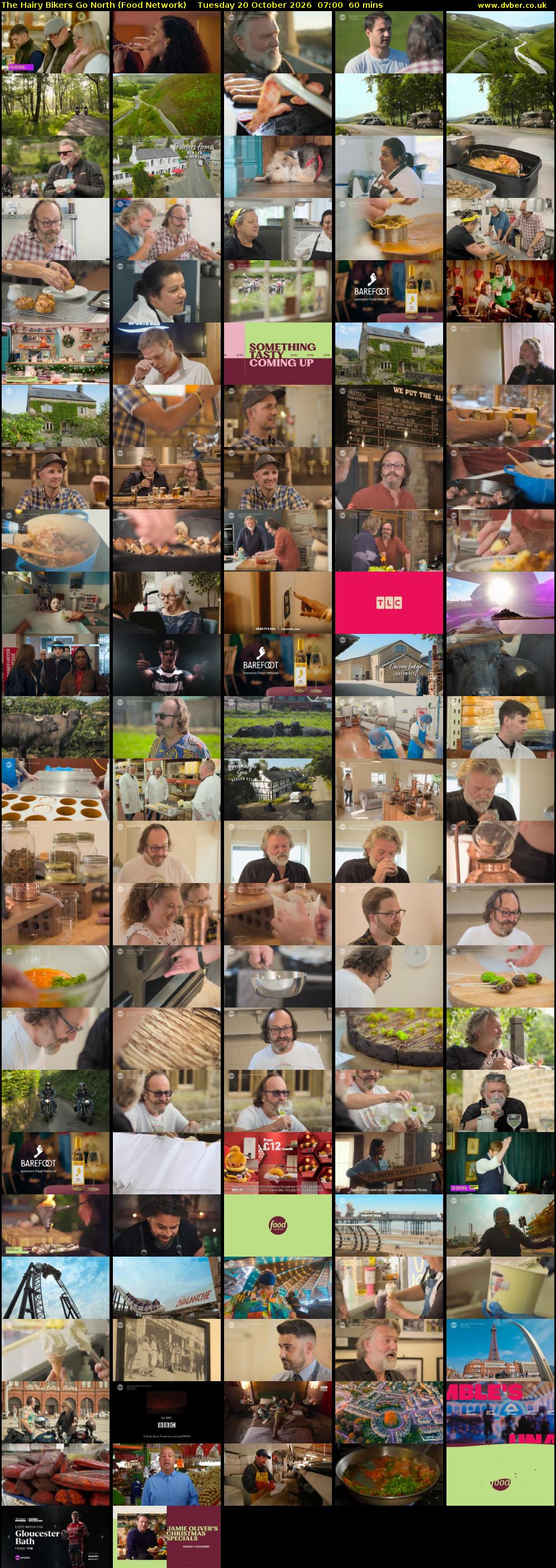 The Hairy Bikers Go North (Food Network) Tuesday 20 October 2026 07:00 - 08:00