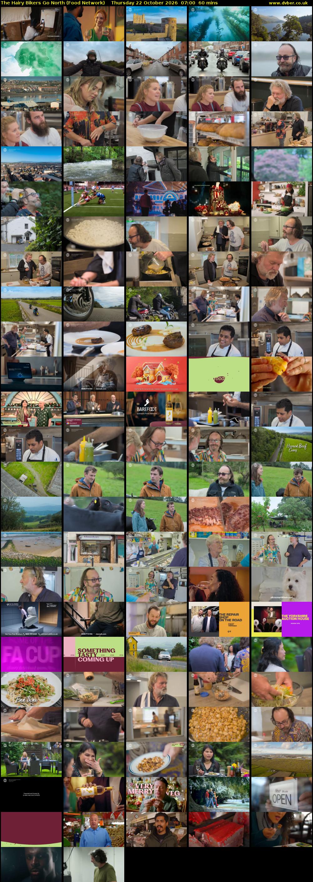 The Hairy Bikers Go North (Food Network) Thursday 22 October 2026 07:00 - 08:00
