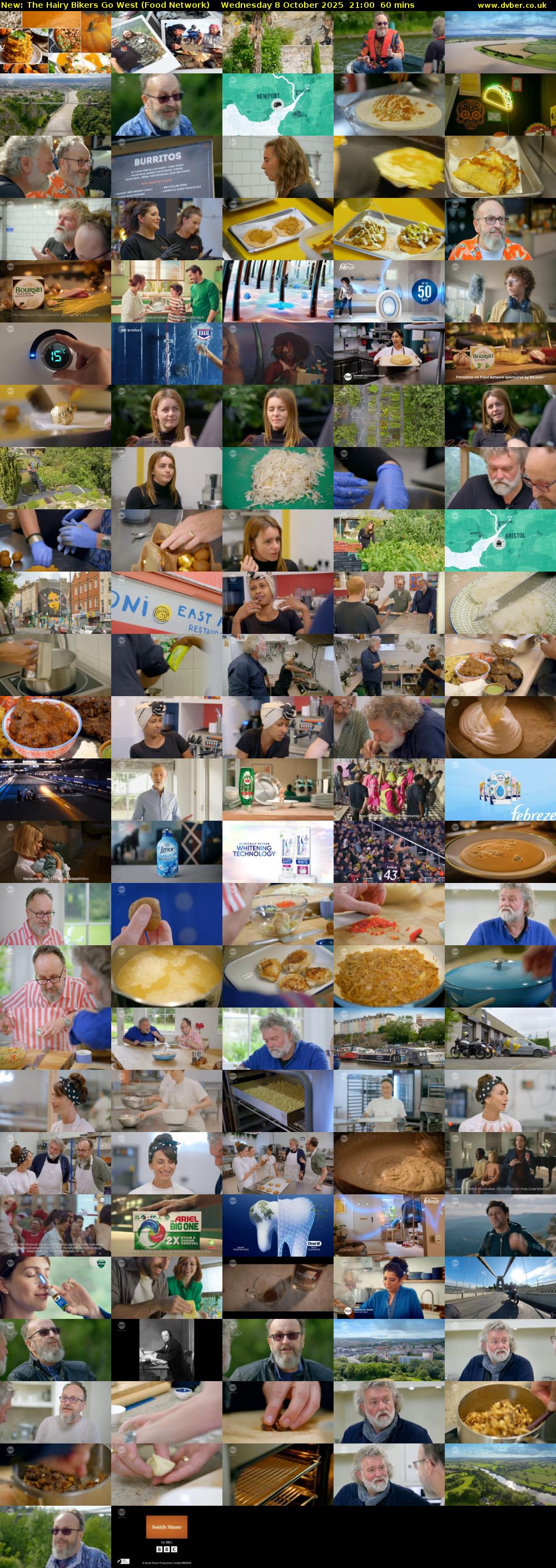 The Hairy Bikers Go West (Food Network) Wednesday 8 October 2025 21:00 - 22:00