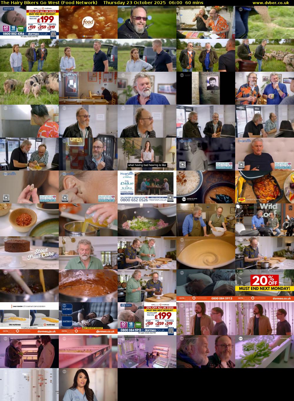 The Hairy Bikers Go West (Food Network) Thursday 23 October 2025 06:00 - 07:00