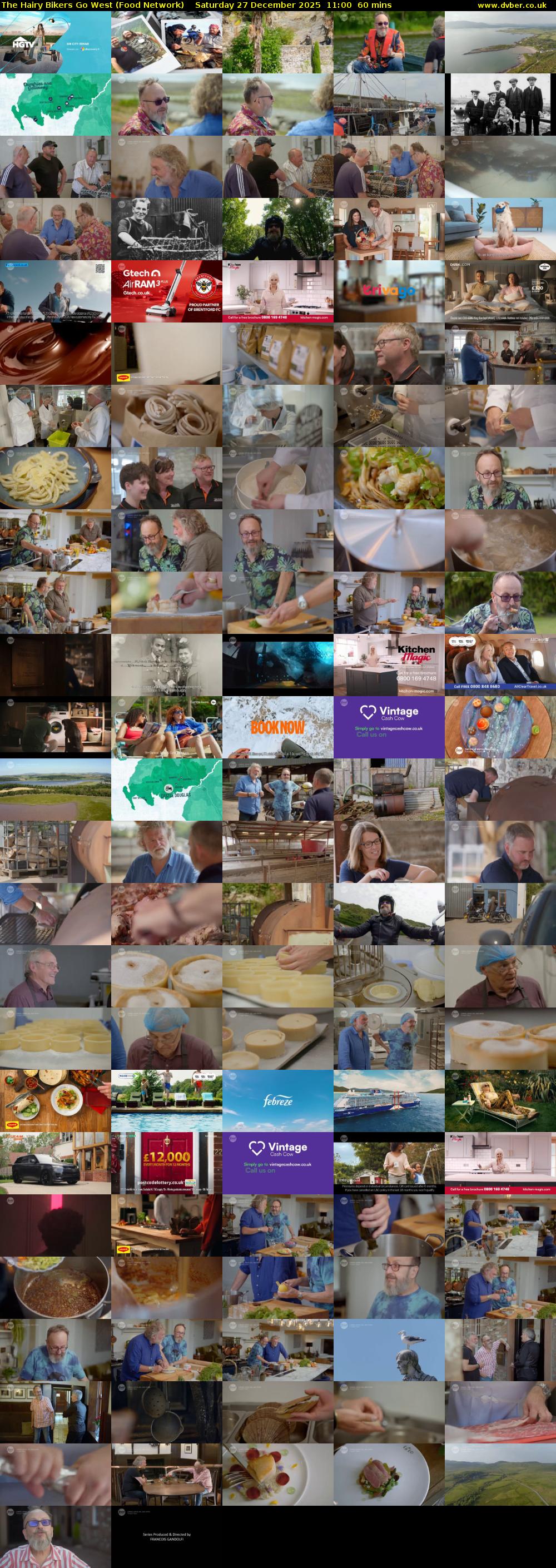 The Hairy Bikers Go West (Food Network) Saturday 27 December 2025 11:00 - 12:00