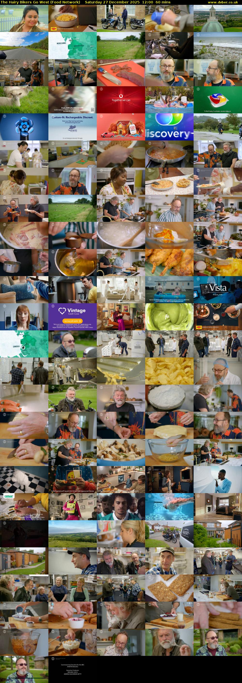 The Hairy Bikers Go West (Food Network) Saturday 27 December 2025 12:00 - 13:00