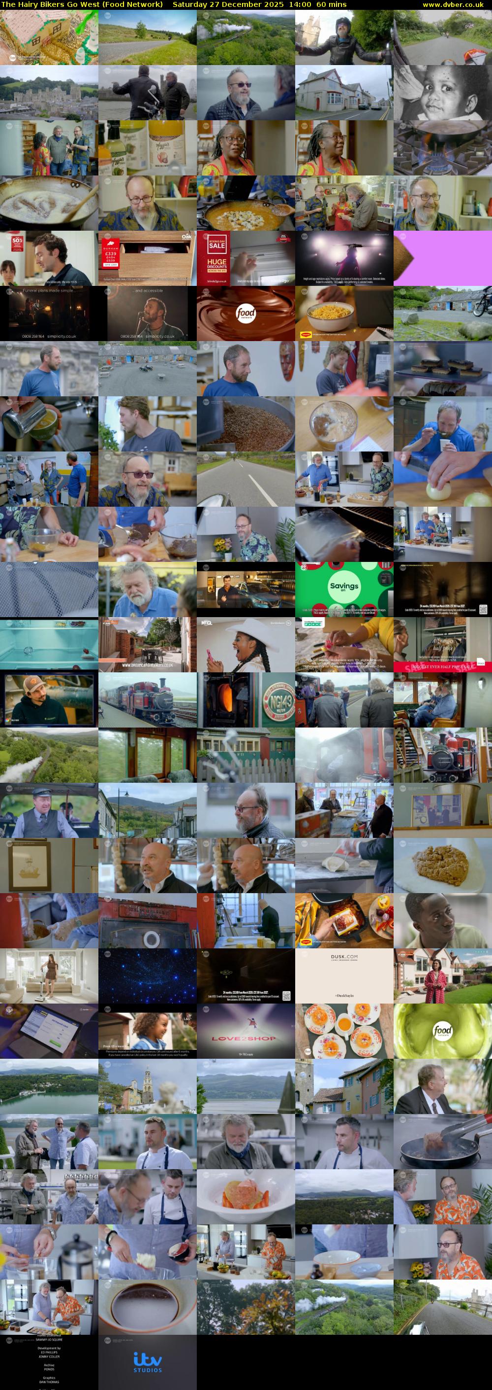 The Hairy Bikers Go West (Food Network) Saturday 27 December 2025 14:00 - 15:00