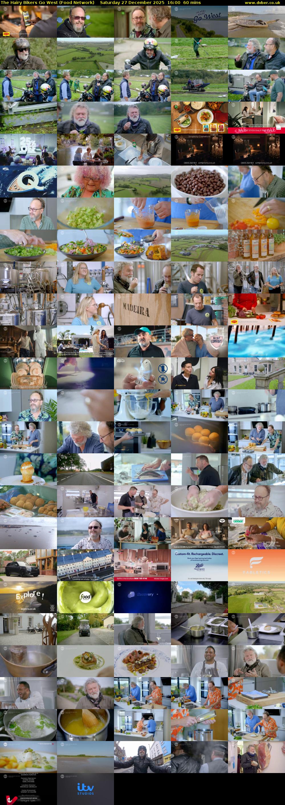 The Hairy Bikers Go West (Food Network) Saturday 27 December 2025 16:00 - 17:00