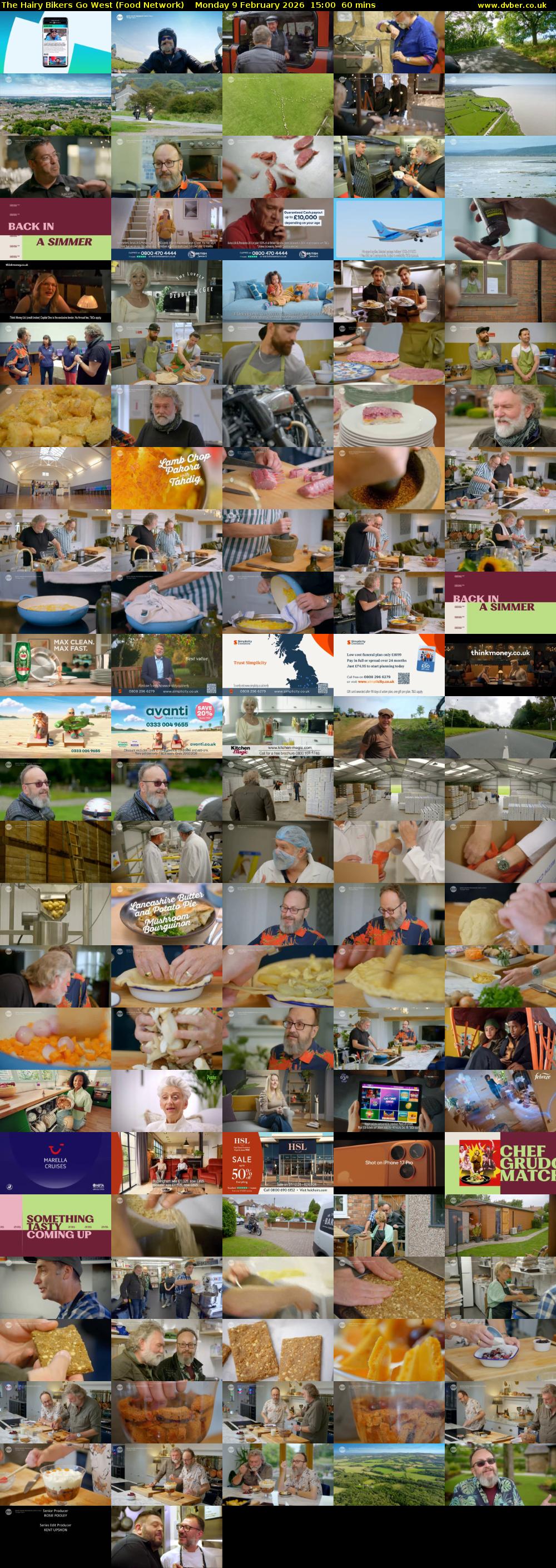 The Hairy Bikers Go West (Food Network) Monday 9 February 2026 15:00 - 16:00