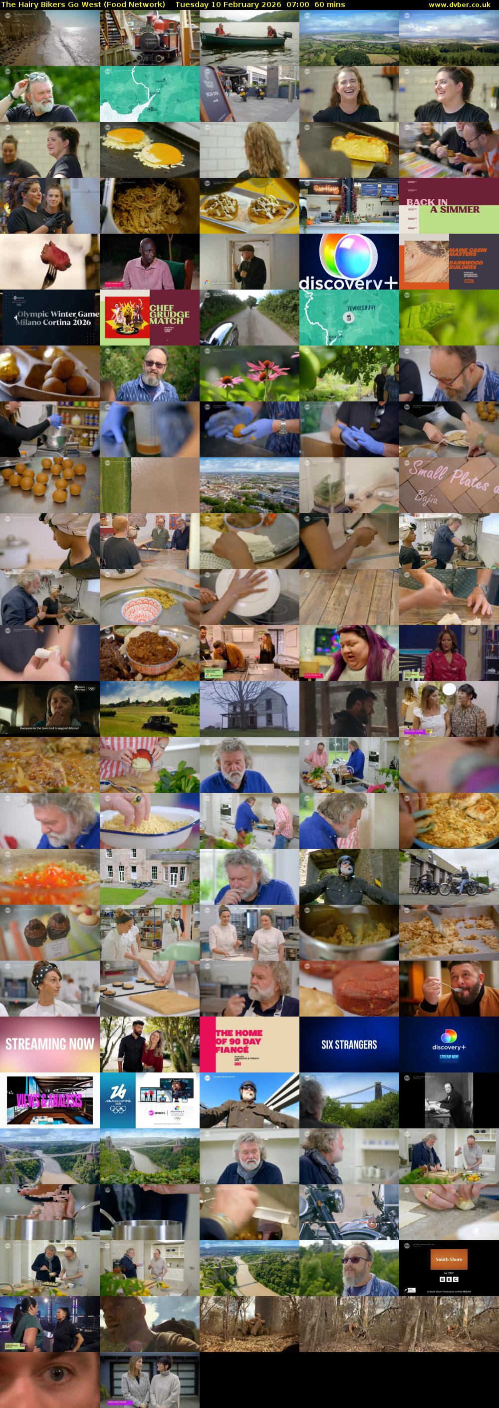 The Hairy Bikers Go West (Food Network) Tuesday 10 February 2026 07:00 - 08:00