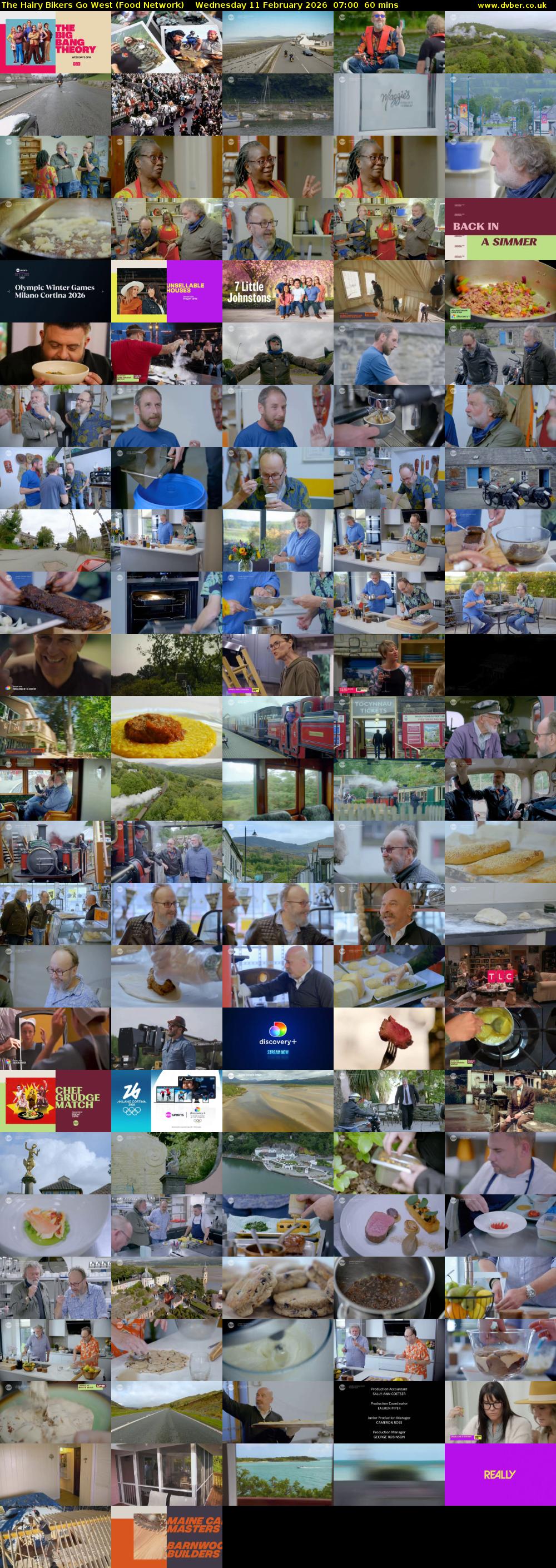 The Hairy Bikers Go West (Food Network) Wednesday 11 February 2026 07:00 - 08:00