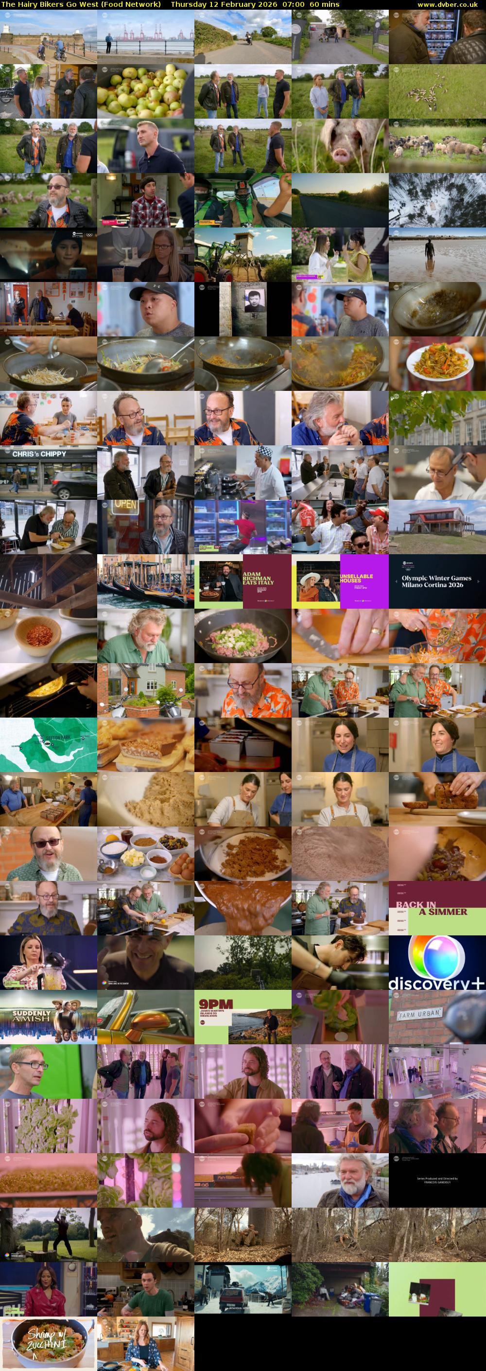 The Hairy Bikers Go West (Food Network) Thursday 12 February 2026 07:00 - 08:00