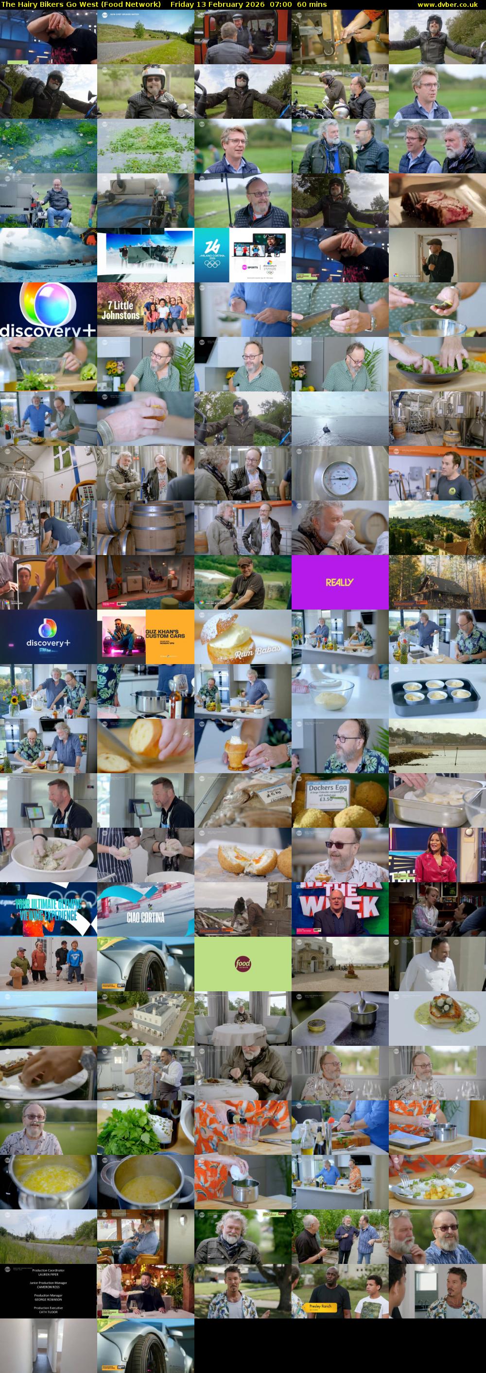 The Hairy Bikers Go West (Food Network) Friday 13 February 2026 07:00 - 08:00